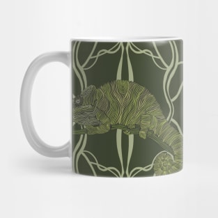 Green Chameleon Mug